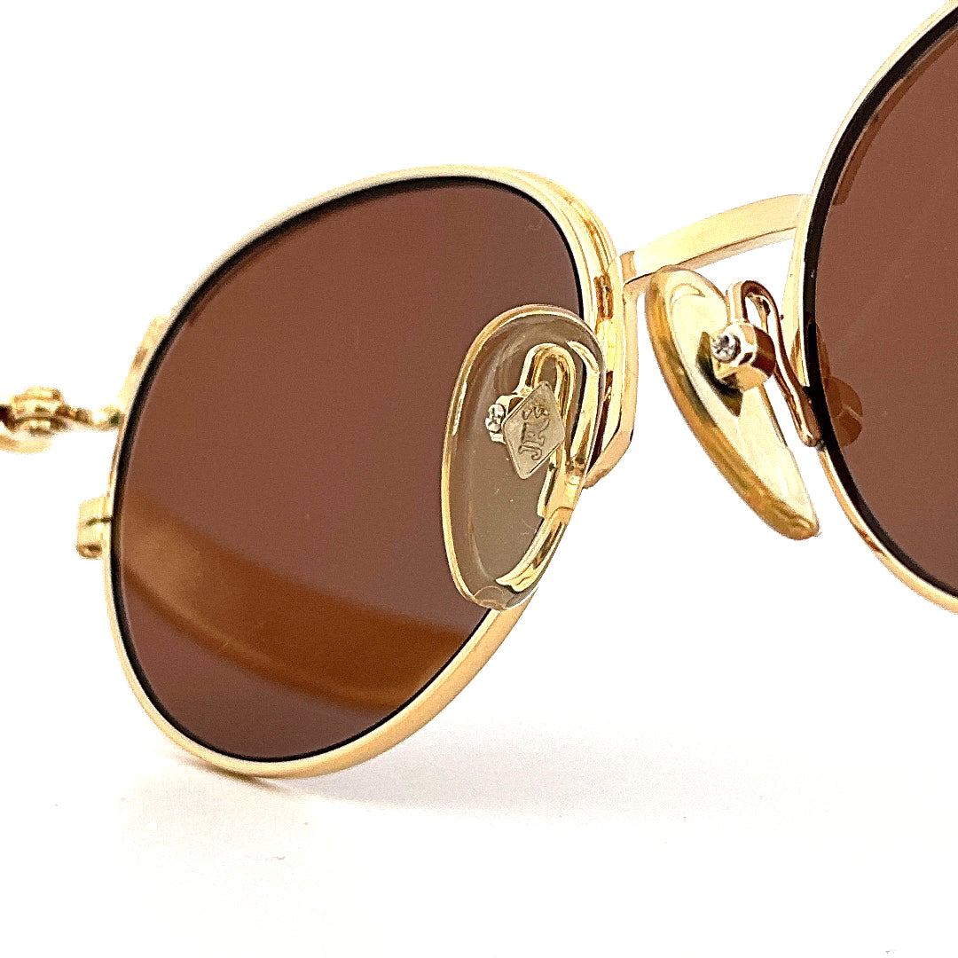 Vintage 90s Junior Gaultier 57-2173 Oval Sunglasses Made in Japan