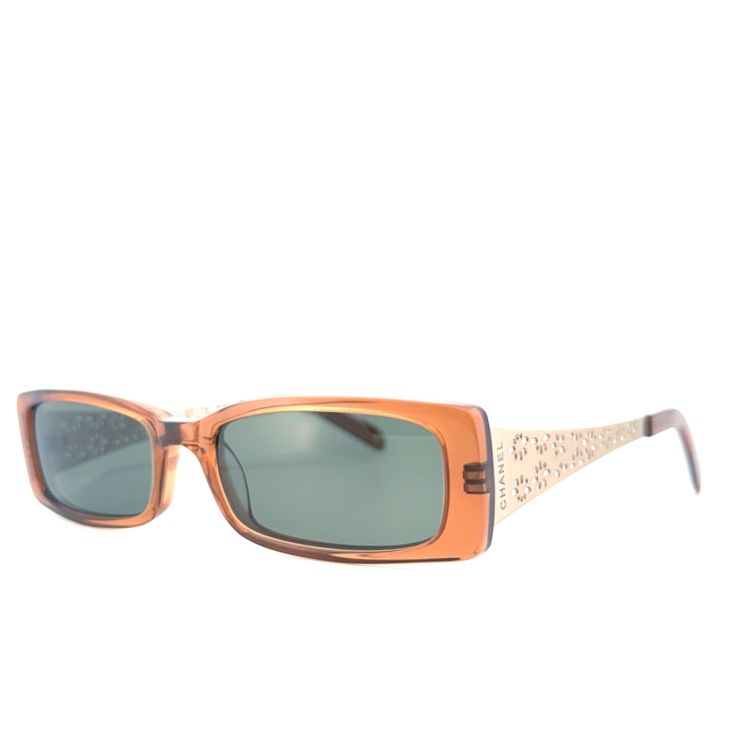 Vintage 90s Chanel Flower 4173 Sunglasses - Small - Made in Italy