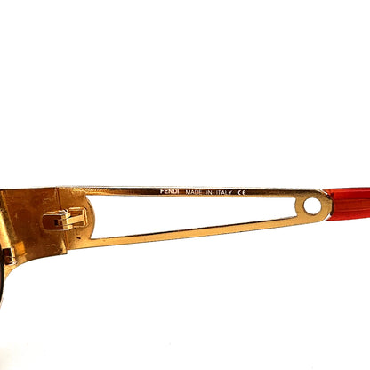 Vintage 90s Fendi Oval Sunglasses Mod FS 300 Size Medium Made in Italy