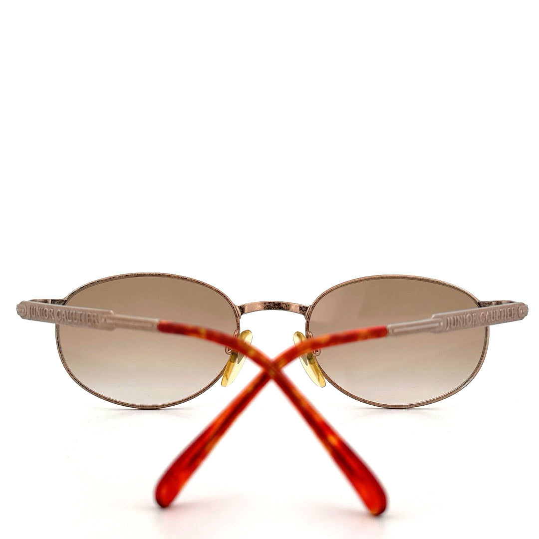Vintage 90s Junior Gaultier 57-3175 Oval Sunglasses Made in Japan