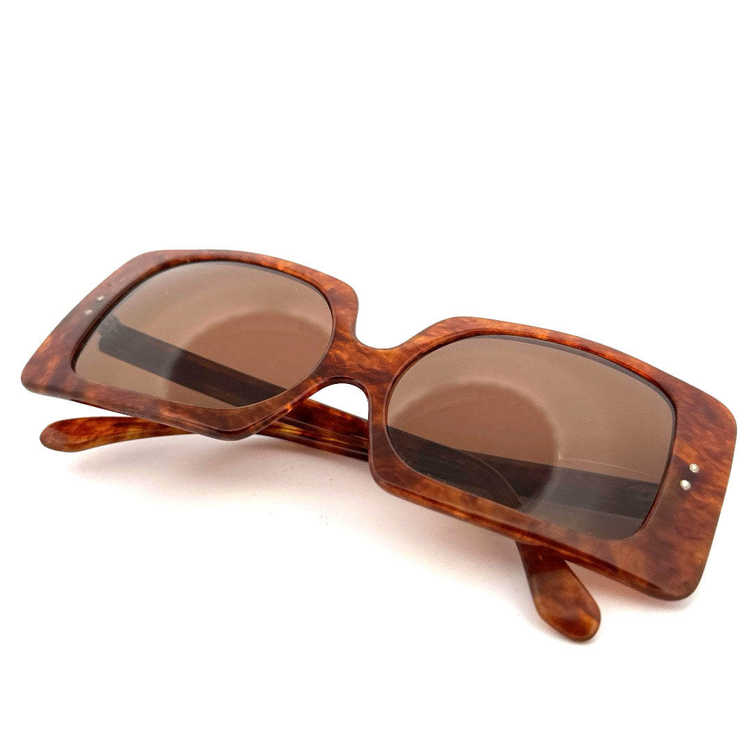 Vintage 60s Pierre Cardin Oversized Square Sunglasses Made in France