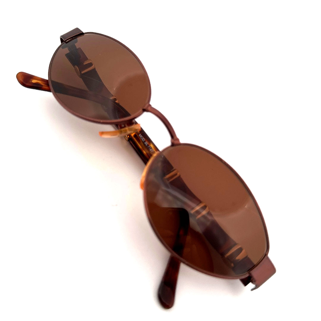 Vintage 90s Fendi Oval Sunglasses Mod 7127 Size M Made in Italy