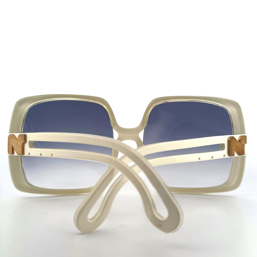 Vintage 70s Nina Ricci Paris Oversized Sunglasses Mod NR67 Hand Made in France