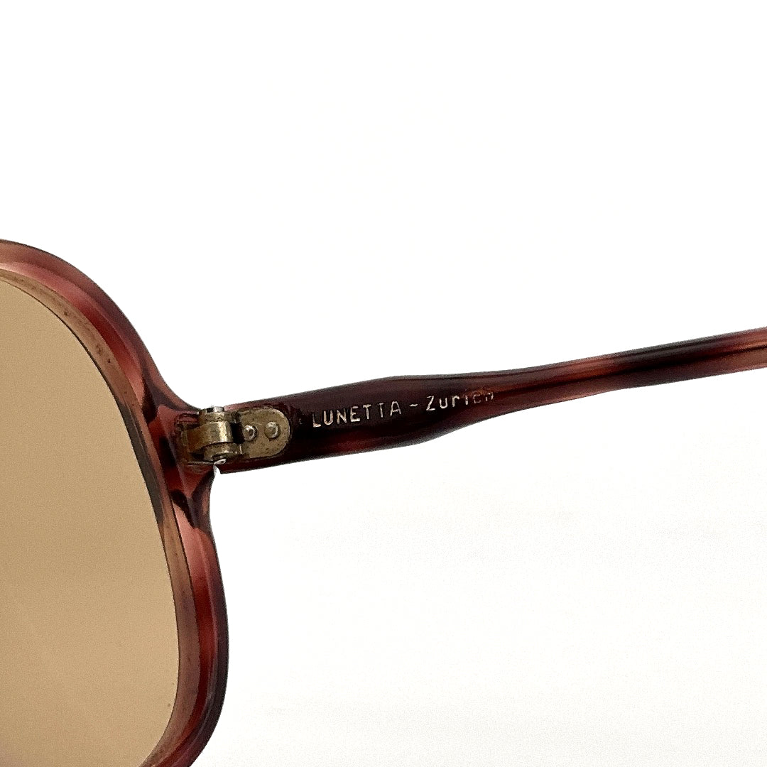 Vintage 70s Lunetta Zurich Sunglasses Hand Made in Switzerland