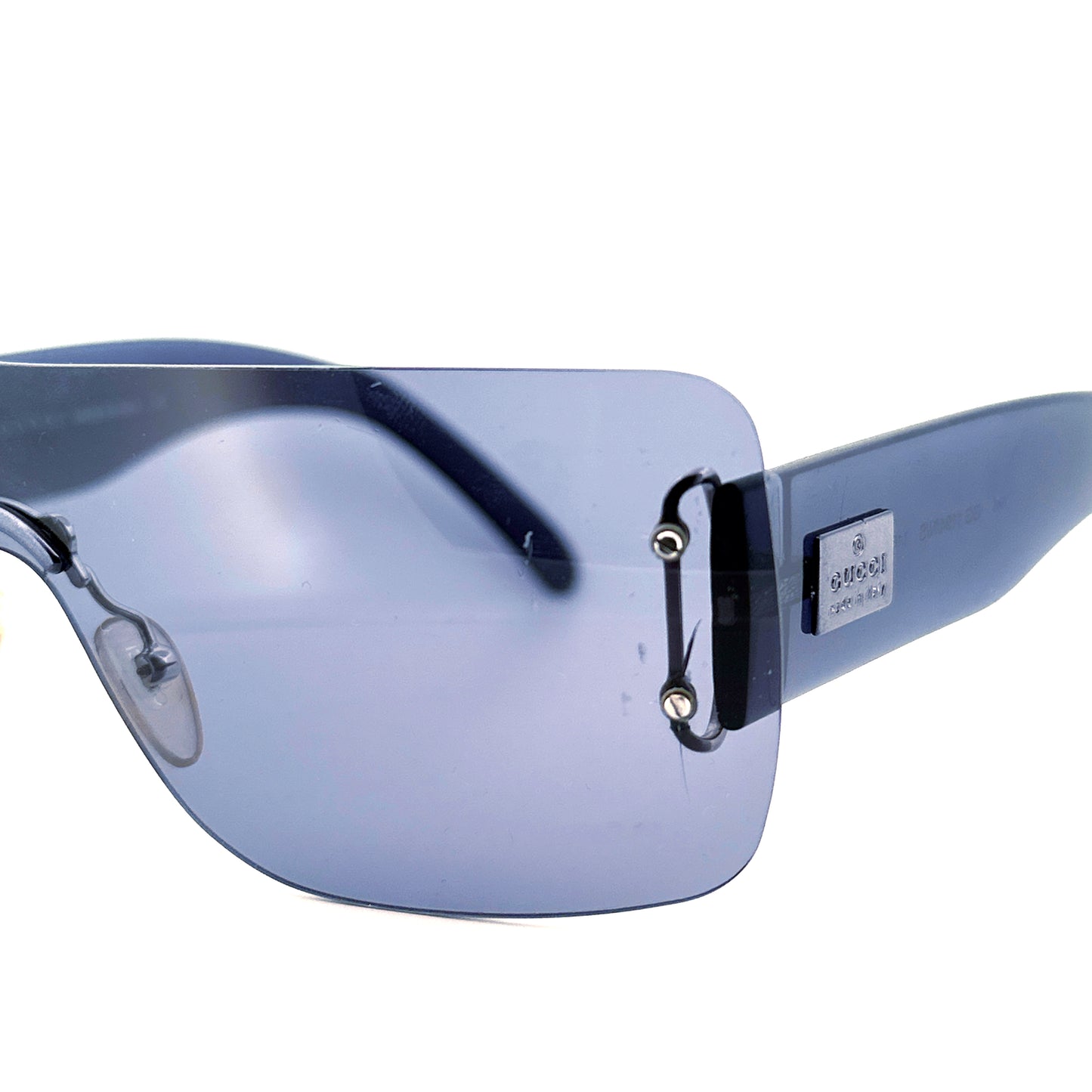 Vintage 90s GG 1194/S Gucci Clear Mask Sunglasses - Medium - Made in Italy