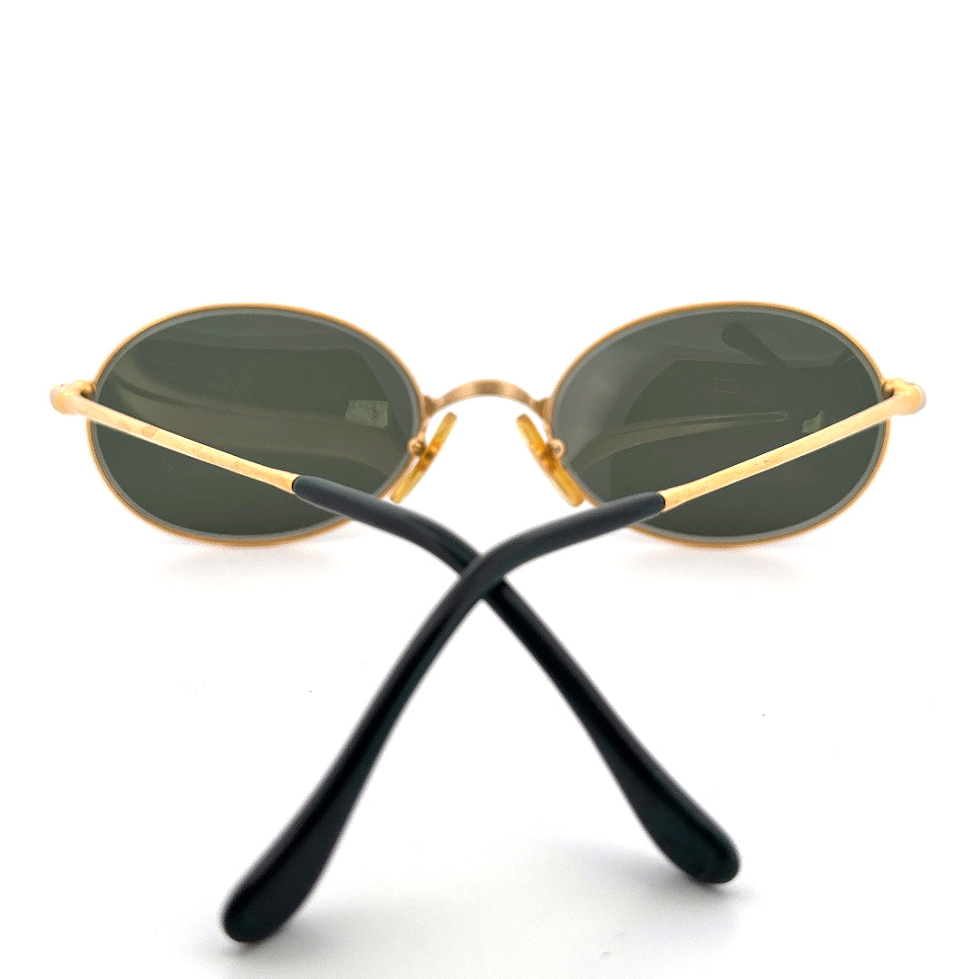 Vintage 90s Cartier Filao Oval Sunglasses - Medium - Made in France