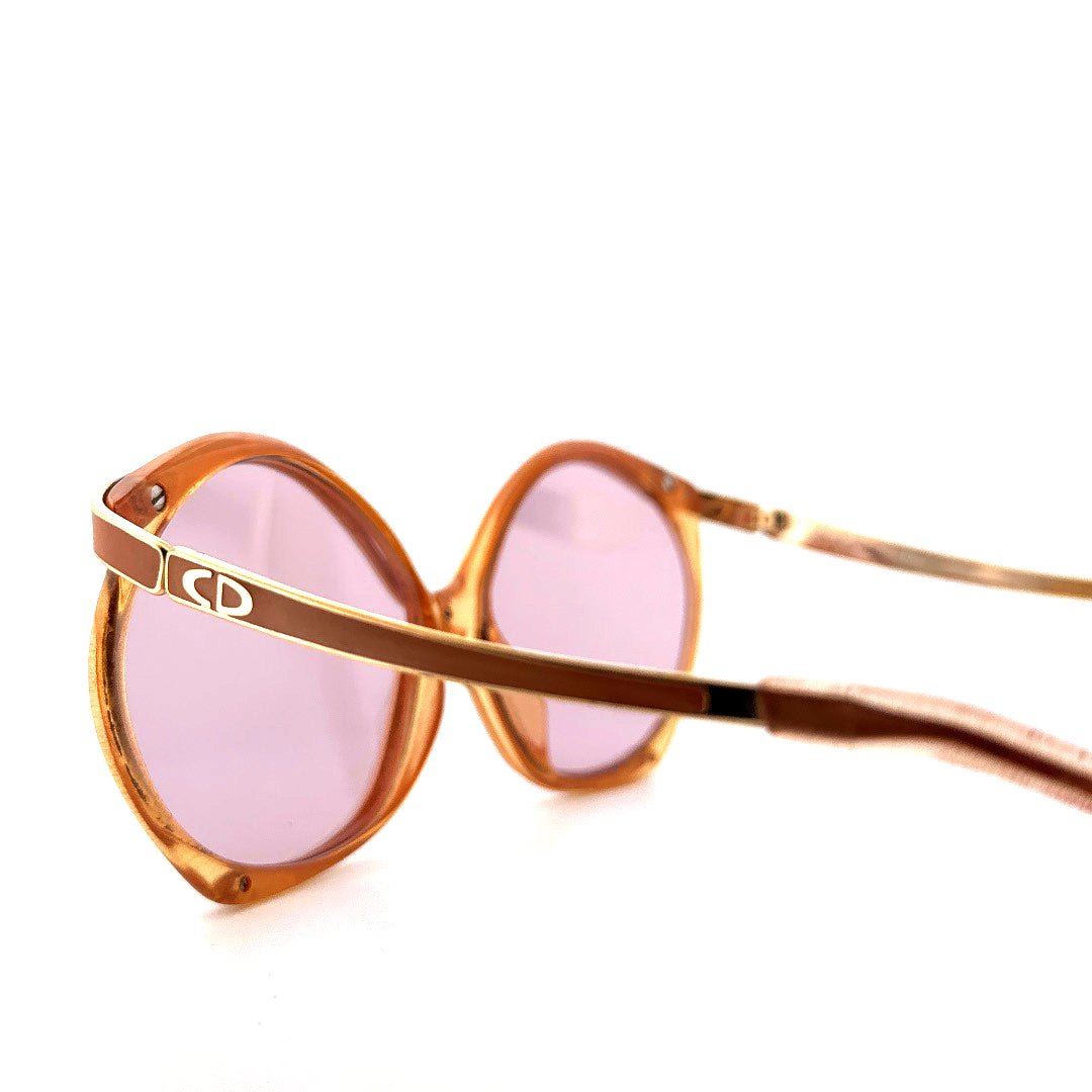 Vintage 70s Christian Dior 2085 Sunglasses Oversized Women's Medium Made in Austria
