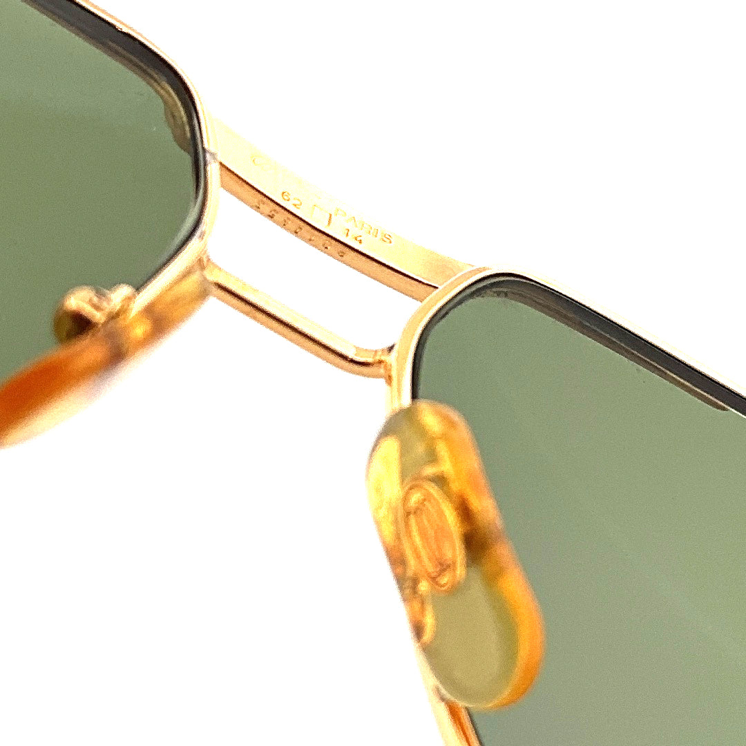 Vintage 80s Cartier Tank Sunglasses Size Large Made in France