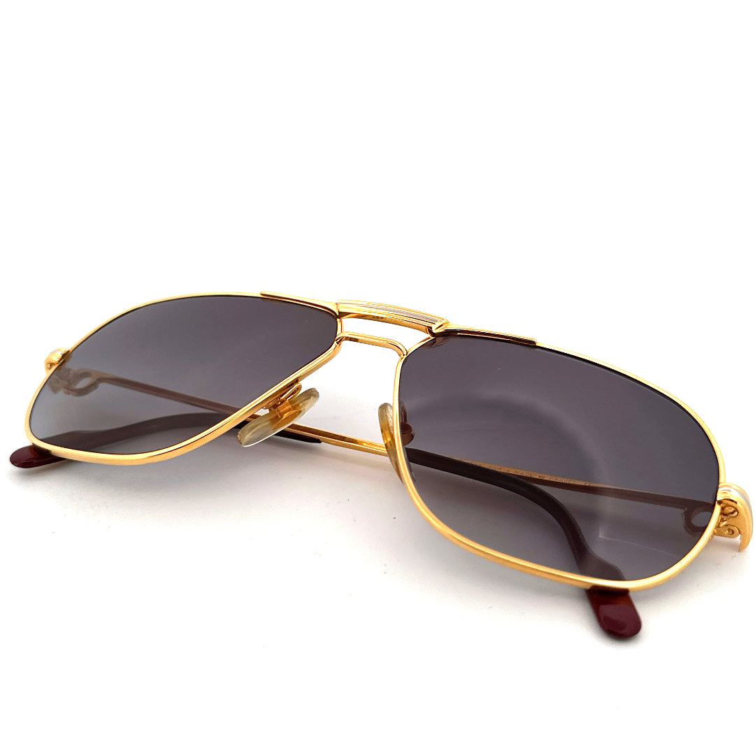 Vintage 80s Cartier Tank Sunglasses - Medium - Made in France