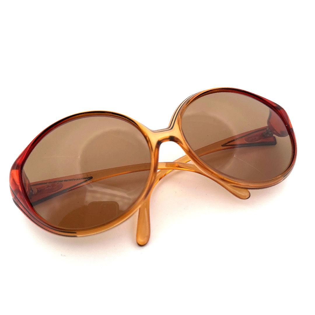 Vintage 70s Christian Dior Oversized Sunglasses Mod 2045 Size XL Made in Germany
