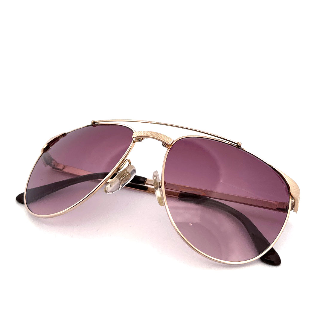 Vintage 80s Dunhill Aviator Sunglasses Mod 6029 Size Medium Made in Austria
