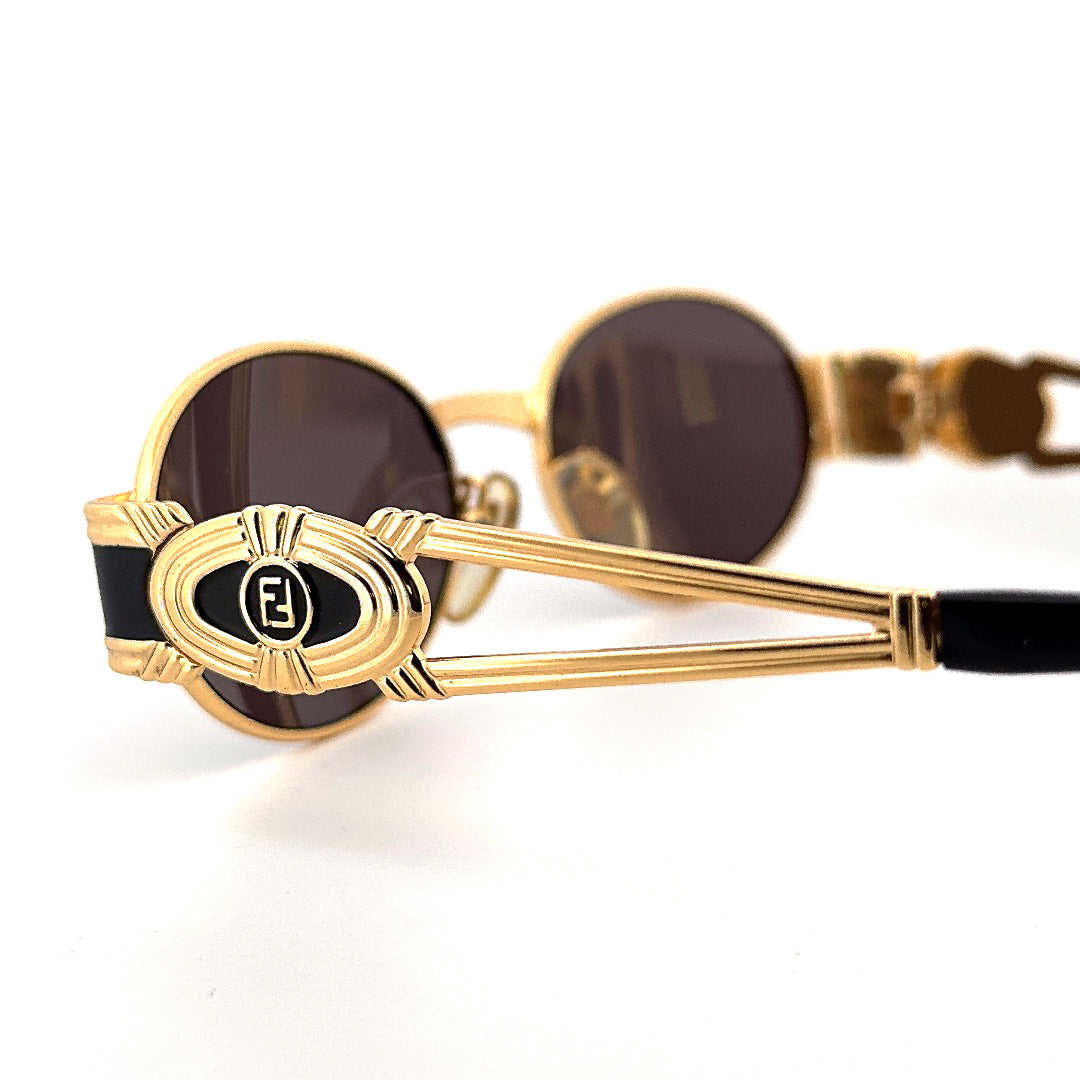 Vintage 90s Fendi Oval Sunglasses Mod 7040 Size M Made in Italy