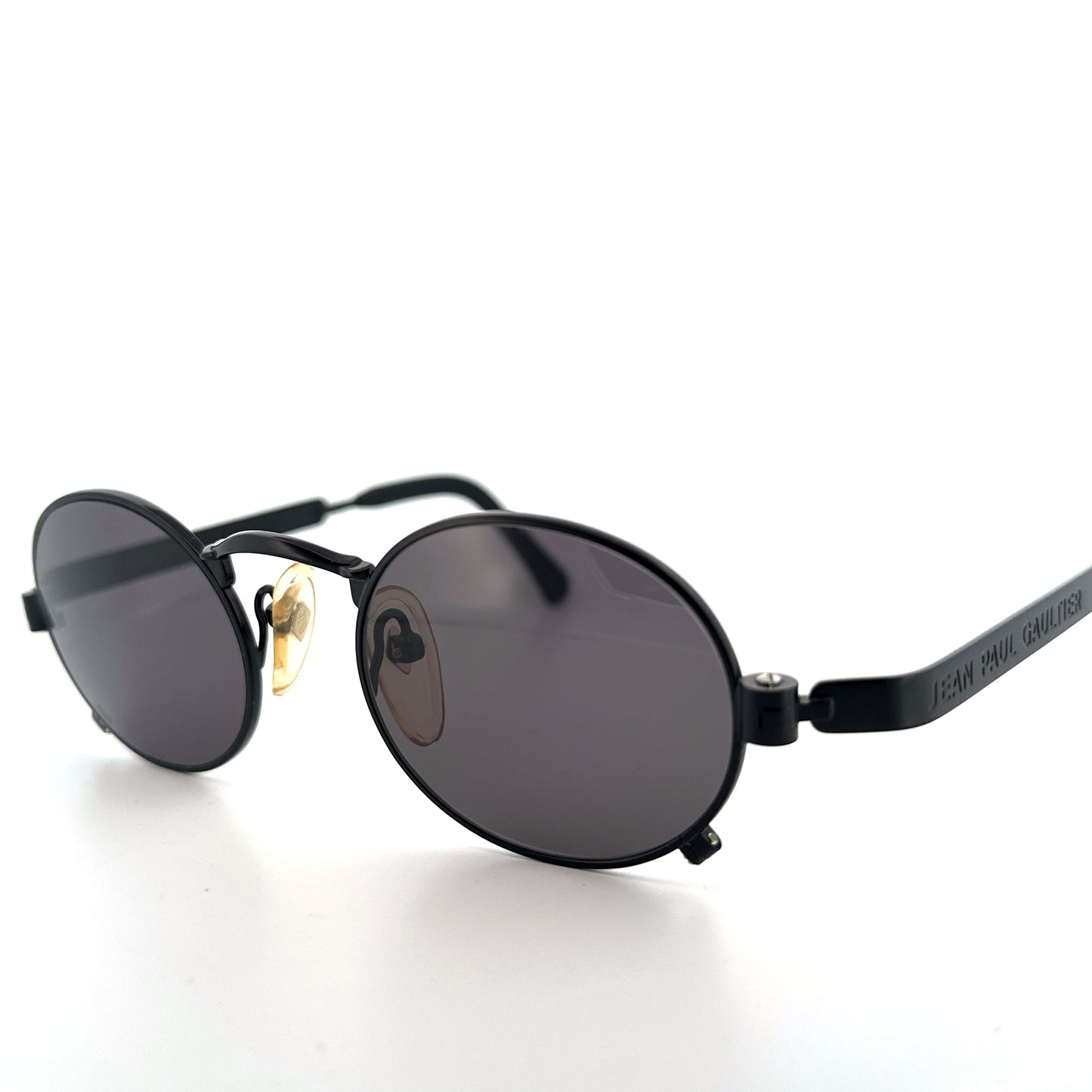 Vintage 90s Jean Paul Gaultier 56-1173 Oval Sunglasses - Large - JPG Made in Japan