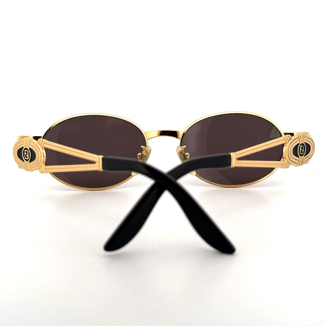 Vintage 90s Fendi Oval Sunglasses Mod 7040 Size M Made in Italy