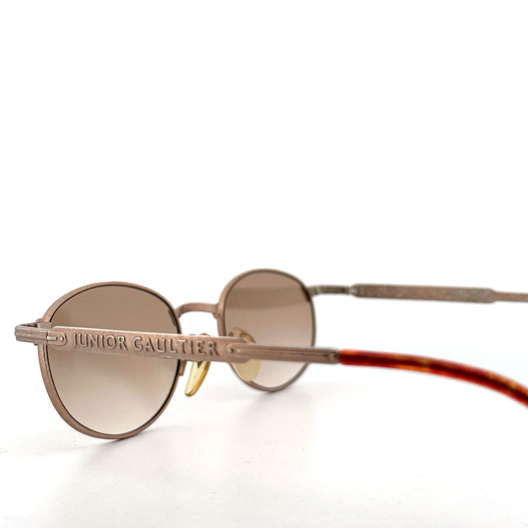 Vintage 90s Junior Gaultier 57-3175 Oval Sunglasses Made in Japan