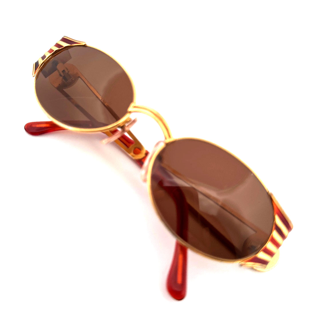 Vintage 90s Fendi Oval Sunglasses Mod FS 300 Size Medium Made in Italy