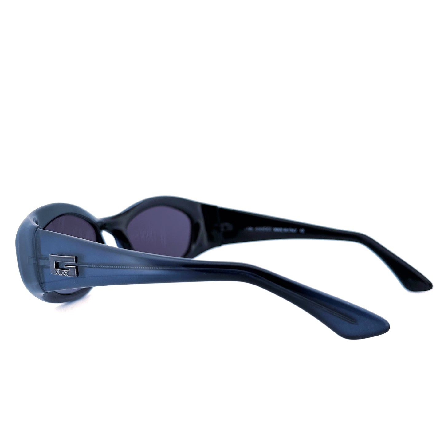 Vintage 90s Gucci 2432 Blue Sunglasses - Medium - Made in Italy