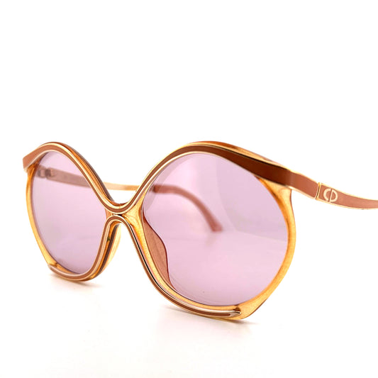 Vintage 70s Christian Dior 2085 Sunglasses Oversized Women's Medium Made in Austria