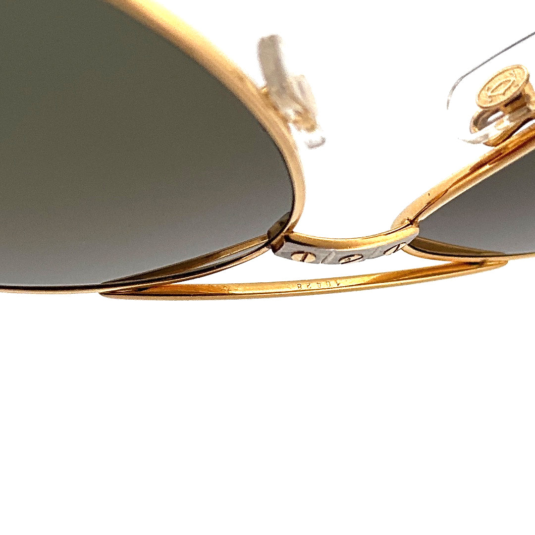 Vintage 80s Cartier Vendome Santos Aviatior Sunglasses Size Medium Made in France