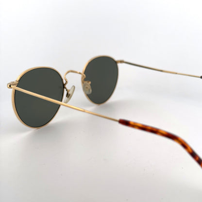 Vintage Savile Row 14KT Rolled Gold Sunglasses Size Small Made in England
