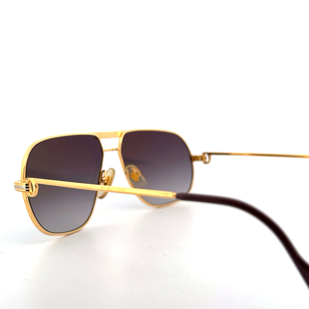 Vintage 80s Cartier Tank Sunglasses - Medium - Made in France