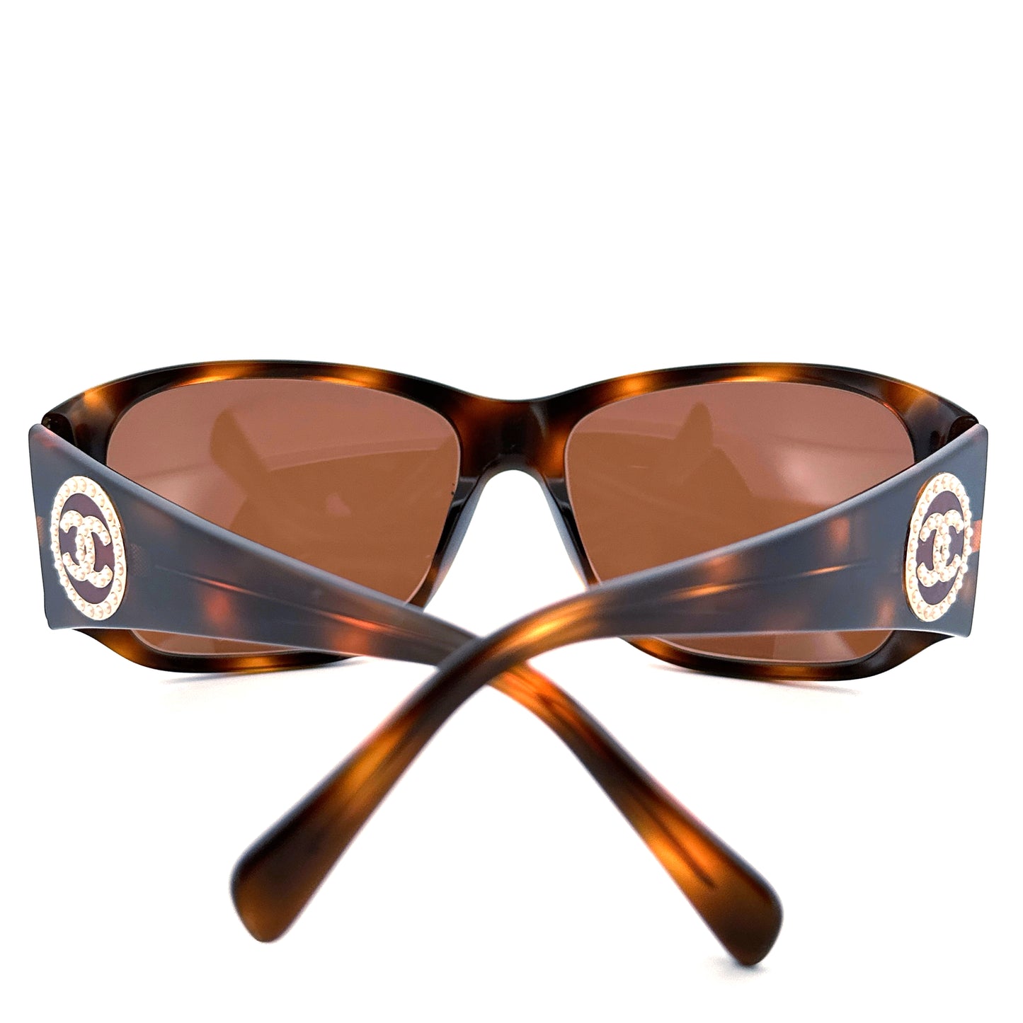 Vintage 90s Chanel Pearl Sunglasses - Medium/Large - Made in Italy