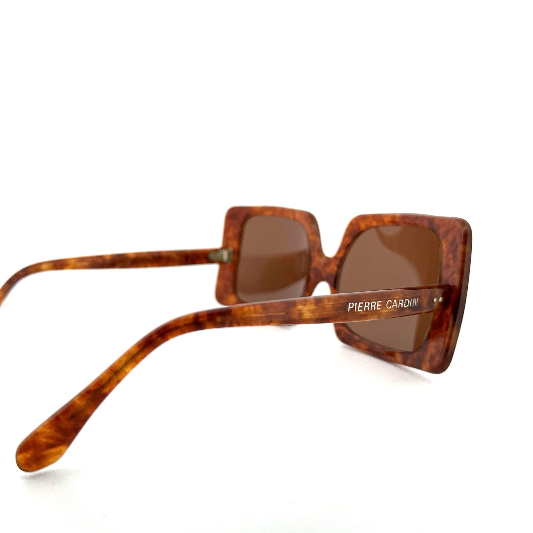 Vintage 60s Pierre Cardin Oversized Square Sunglasses Made in France