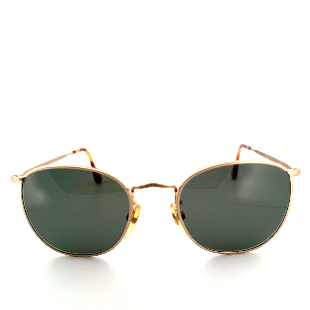 Vintage 90s Giorgio Armani Off Round Sunglasses Mod 703 Made in Italy