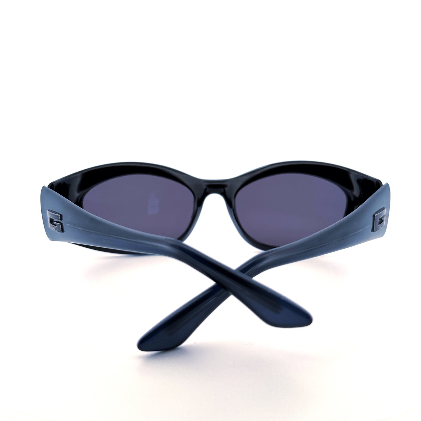 Vintage 90s Gucci 2432 Blue Sunglasses - Medium - Made in Italy