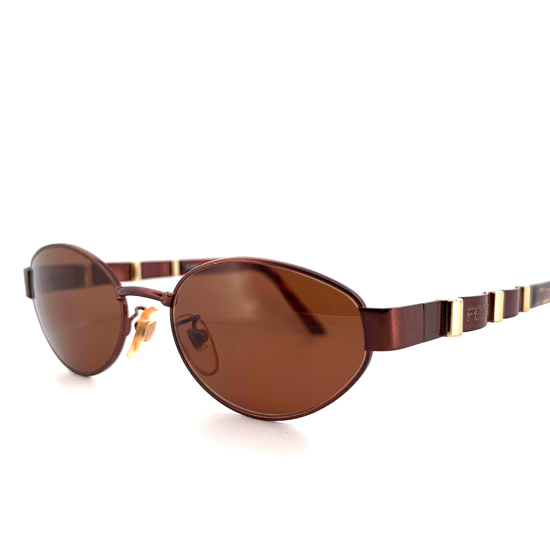 Vintage 90s Fendi Oval Sunglasses Mod 7127 Size M Made in Italy