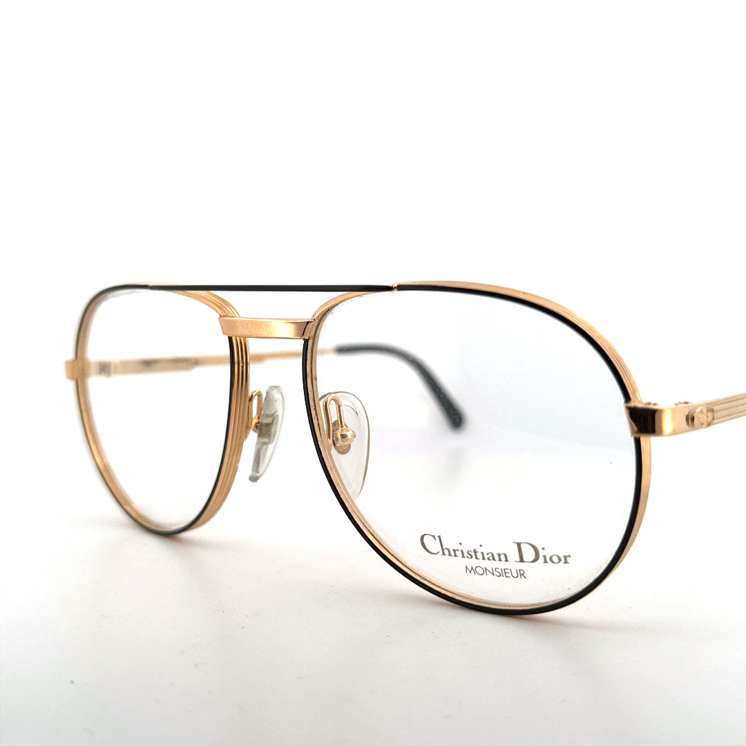 Vintage 80s Ch. Dior Monsieur 2448 Eyeglasses Frames Size 60 18 Made in Austria