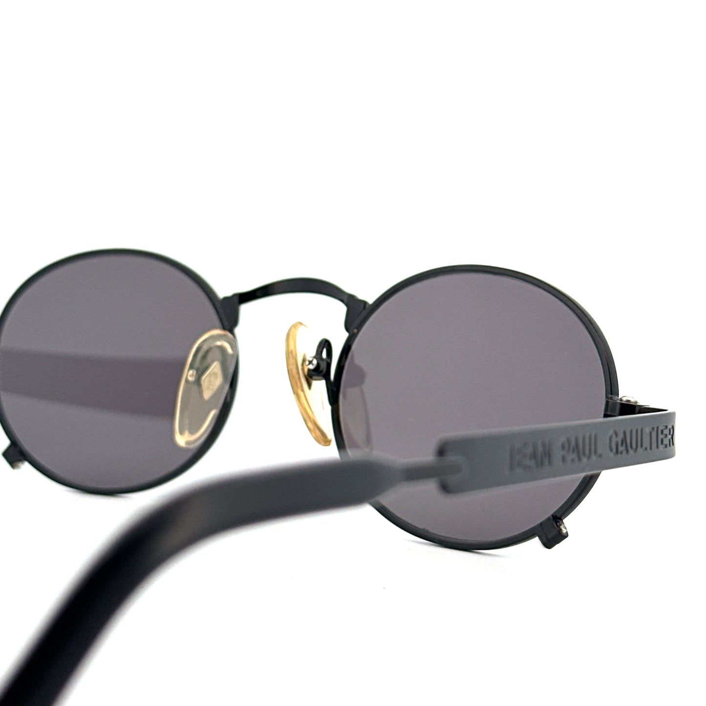 Vintage 90s Jean Paul Gaultier 56-1173 Oval Sunglasses - Large - JPG Made in Japan