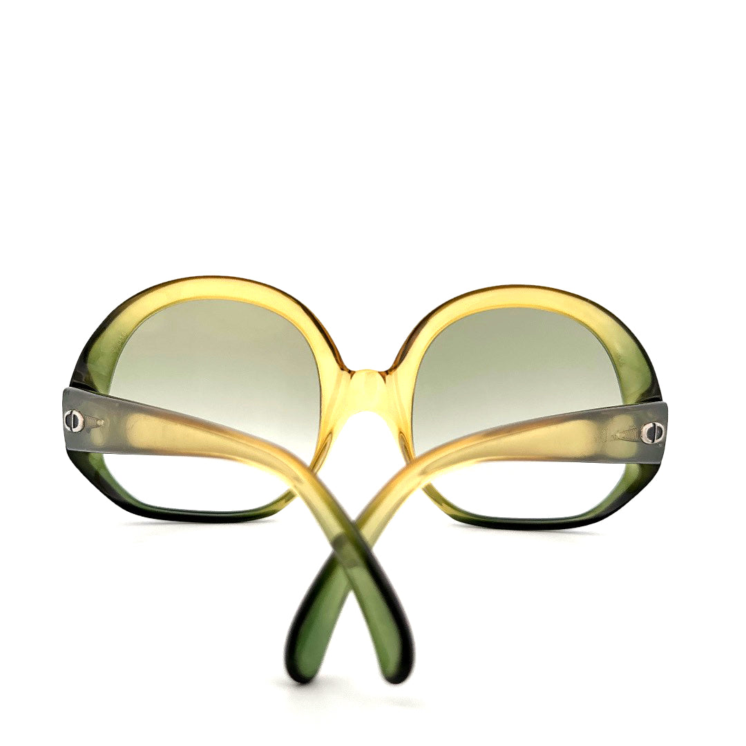 Vintage 70s Christian Dior Oversized Sunglasses Size Small/Medium Made in Germany