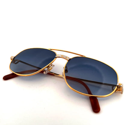 Vintage 1986 Cartier Sunglasses Romance Santos - Medium - Made in France