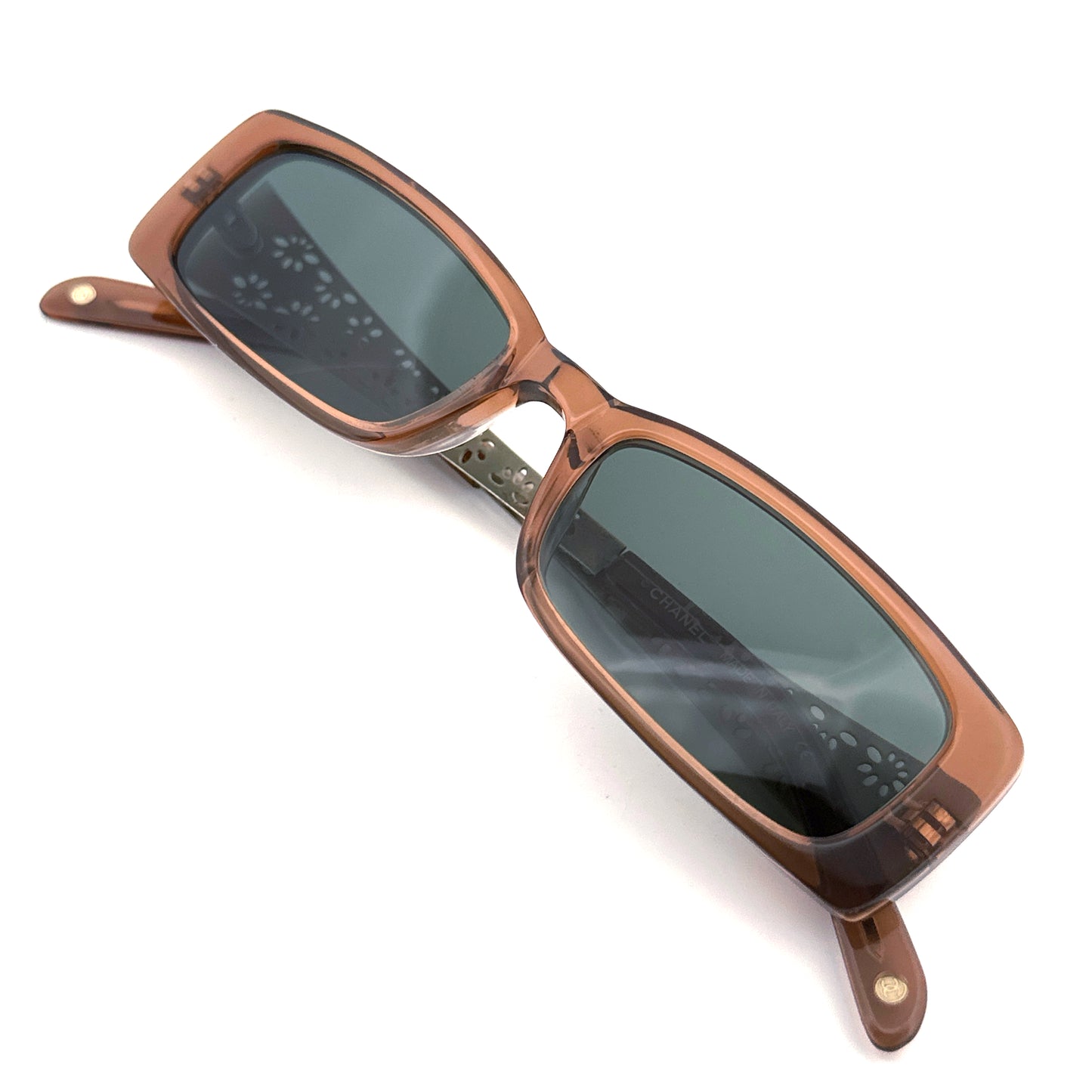 Vintage 90s Chanel Flower 4173 Sunglasses - Small - Made in Italy