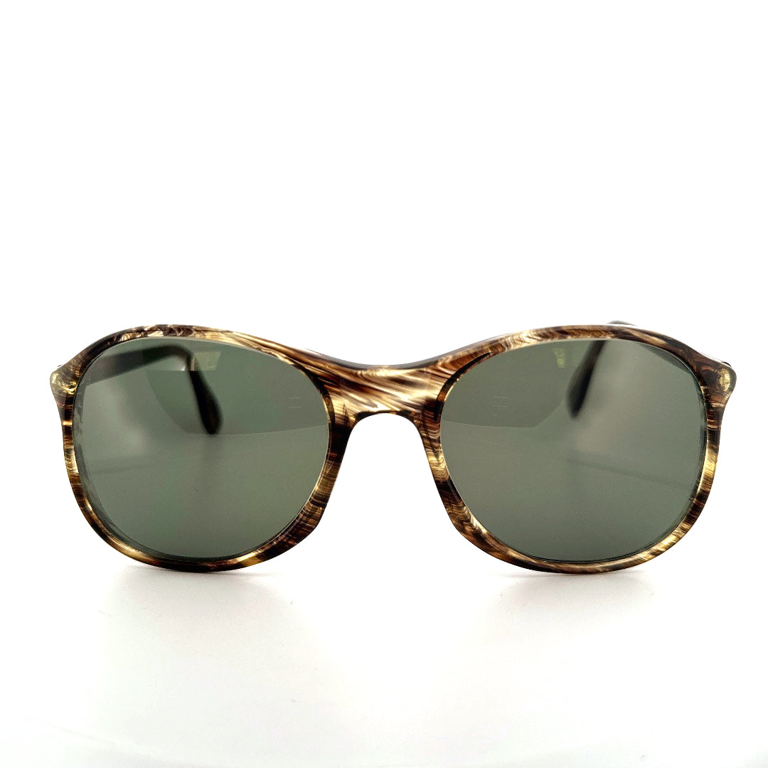 Vintage 70s Zollitsch Germany Sunglasses Mottled Brown Aviator Size Medium/Large