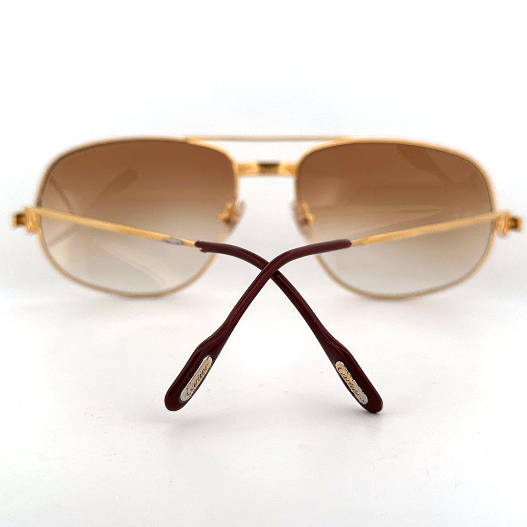Vintage 1986 Cartier Sunglasses Romance Santos - Medium - Made in France