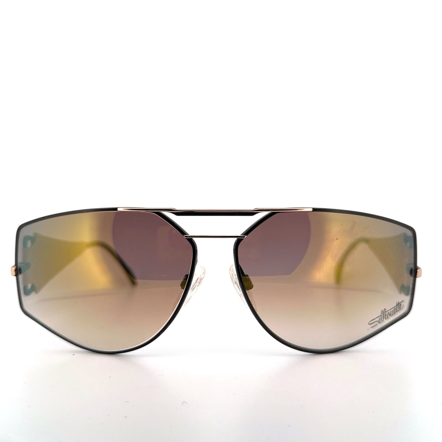 Vintage 80s Silhouette Sunglasses M 8016 Leather - Large - Made in Austria
