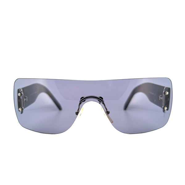 Vintage 90s GG 1194/S Gucci Clear Mask Sunglasses - Medium - Made in Italy