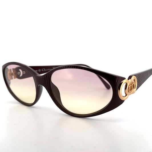 Vintage 90s Christian Dior Oval Sunglasses Mod 2851 - Medium - Made in Austria