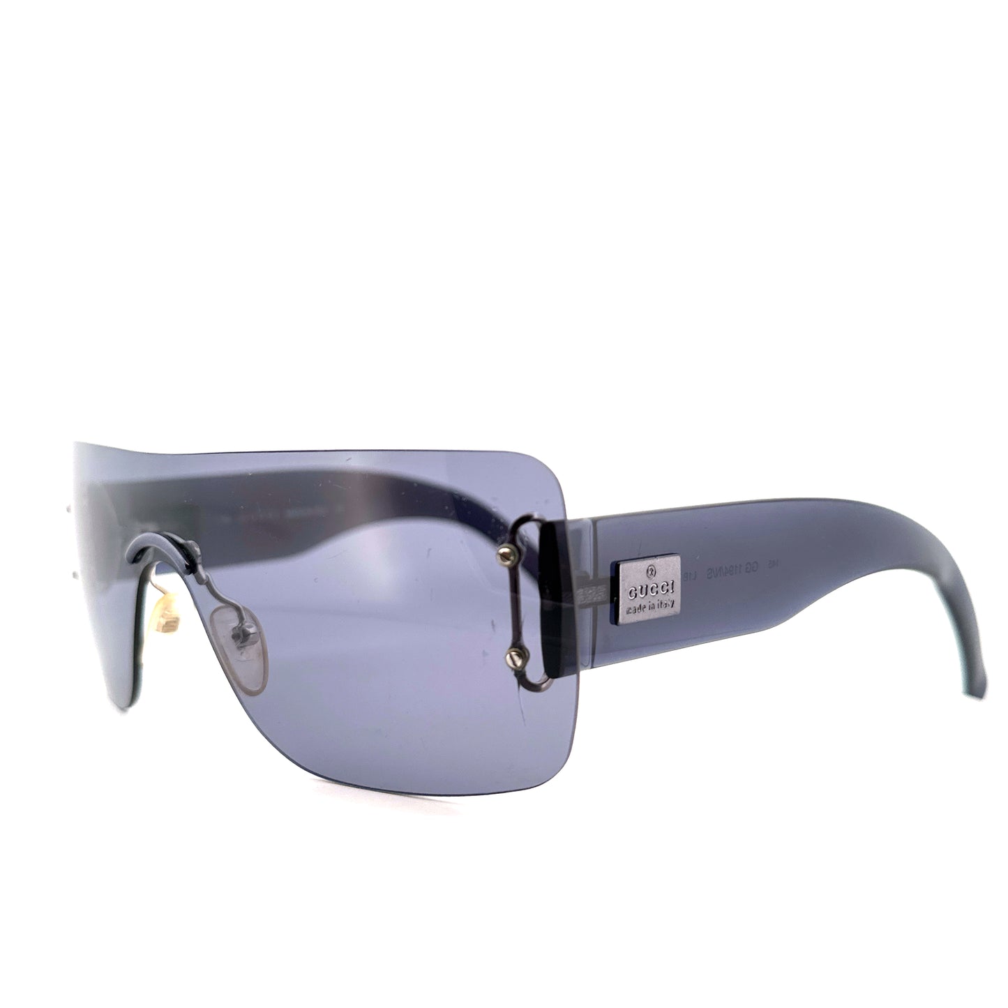 Vintage 90s GG 1194/S Gucci Clear Mask Sunglasses - Medium - Made in Italy