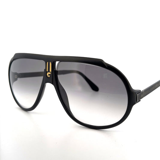 Vintage 80s Carrera Sunglasses Mod 5512 Miami Vice Black - Large - Made in Austria