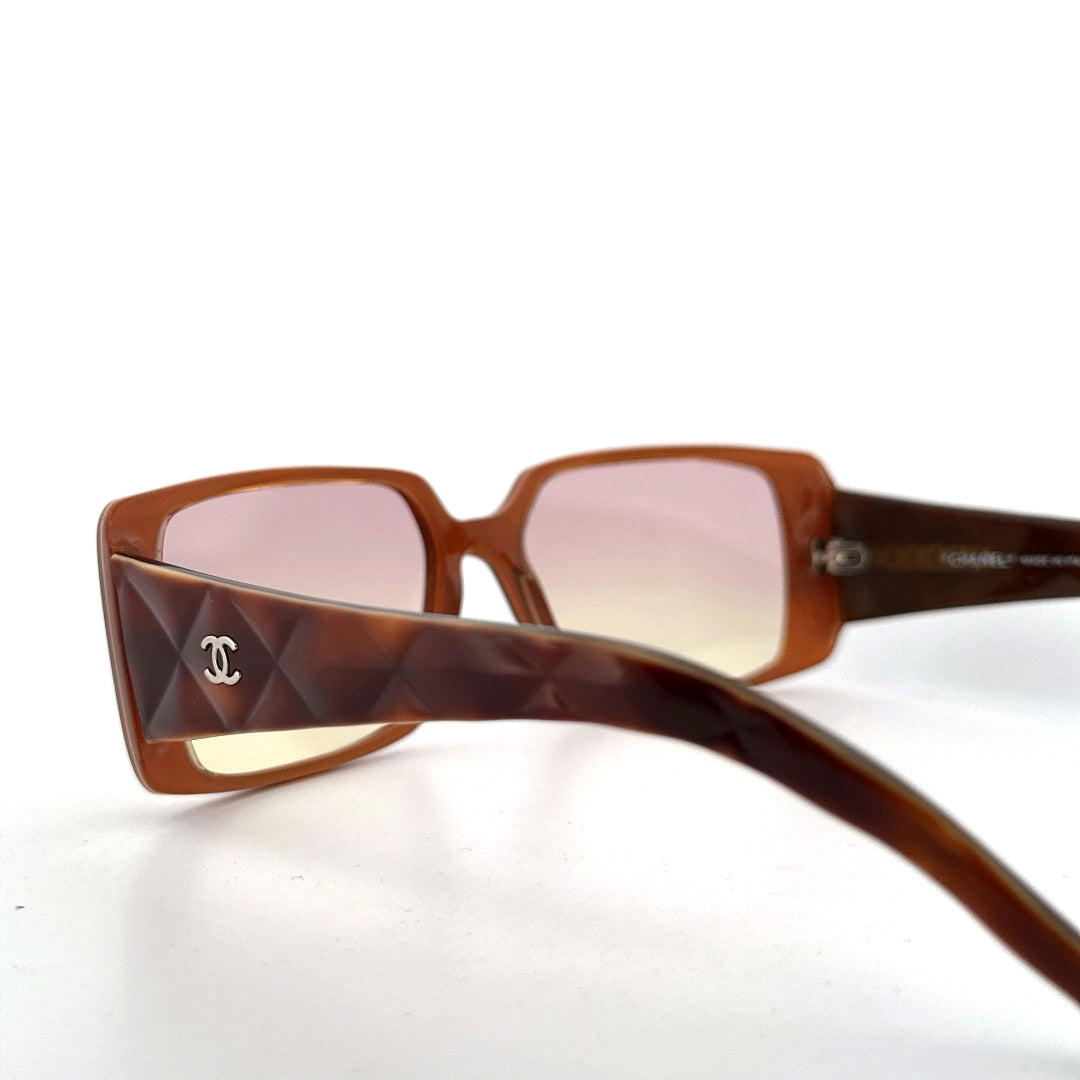 Vintage 90s Chanel 5045 Rectangular Sunglasses - Medium - Made in Italy