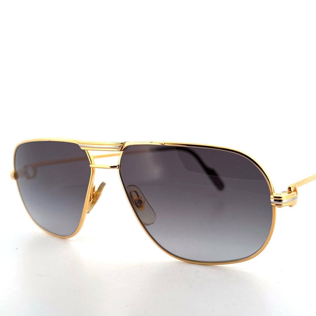 Vintage 80s Cartier Tank Sunglasses - Medium - Made in France