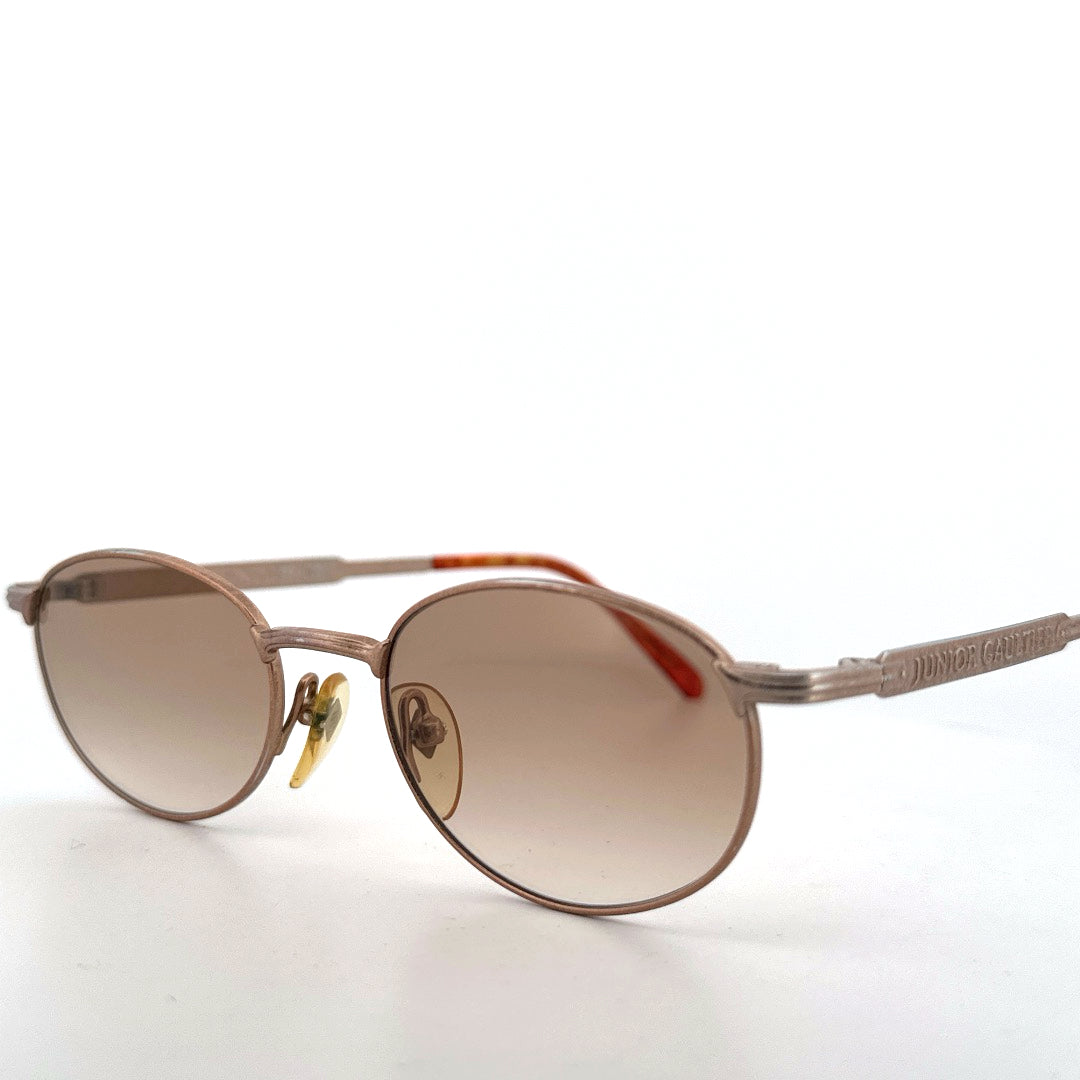 Vintage 90s Junior Gaultier 57-3175 Oval Sunglasses Made in Japan