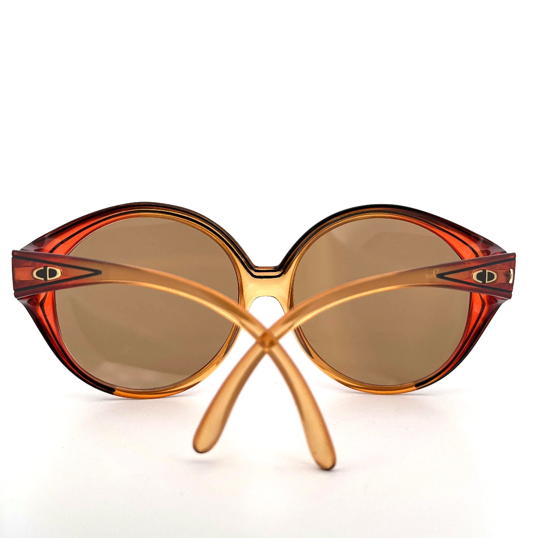 Vintage 70s Christian Dior Oversized Sunglasses Mod 2045 Size XL Made in Germany