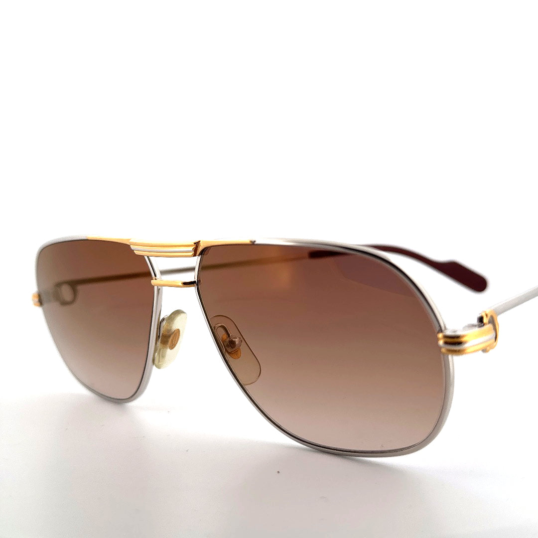 Vintage 1988 Cartier Tank Sunglasses Size Medium Made in France