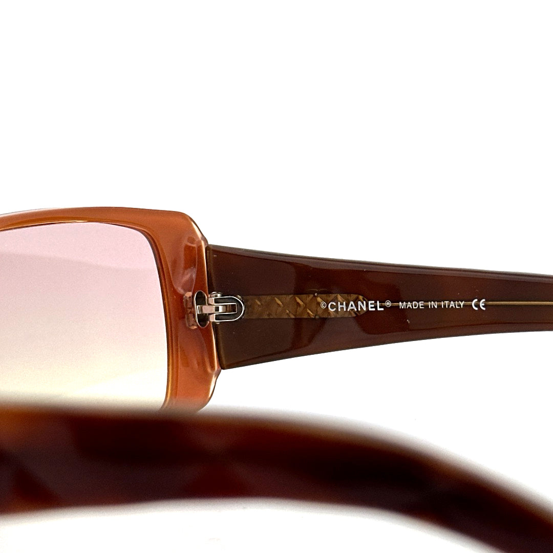 Vintage 90s Chanel 5045 Rectangular Sunglasses - Medium - Made in Italy