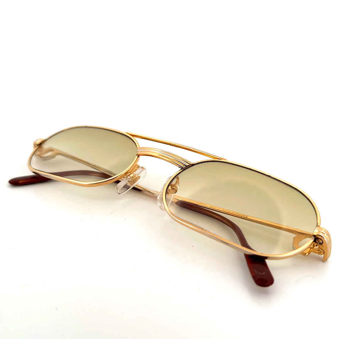 Vintage 80s Cartier Must LC Sunglasses - Medium - Made in France