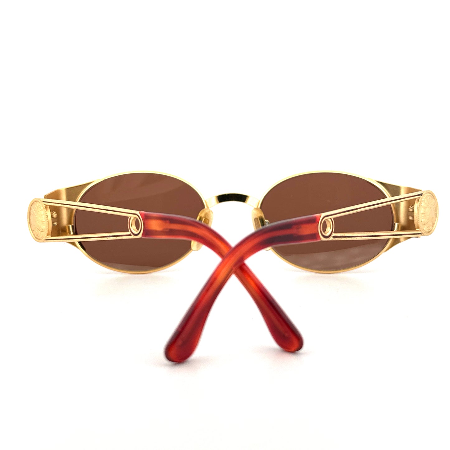 Vintage 90s Fendi FS 300 Oval Sunglasses - Medium - Made in Italy